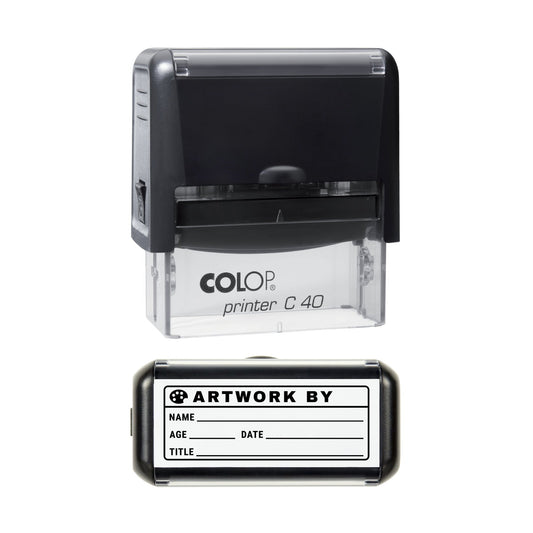 Artwork By Stamp, 58 x 22mm, COLOP C40