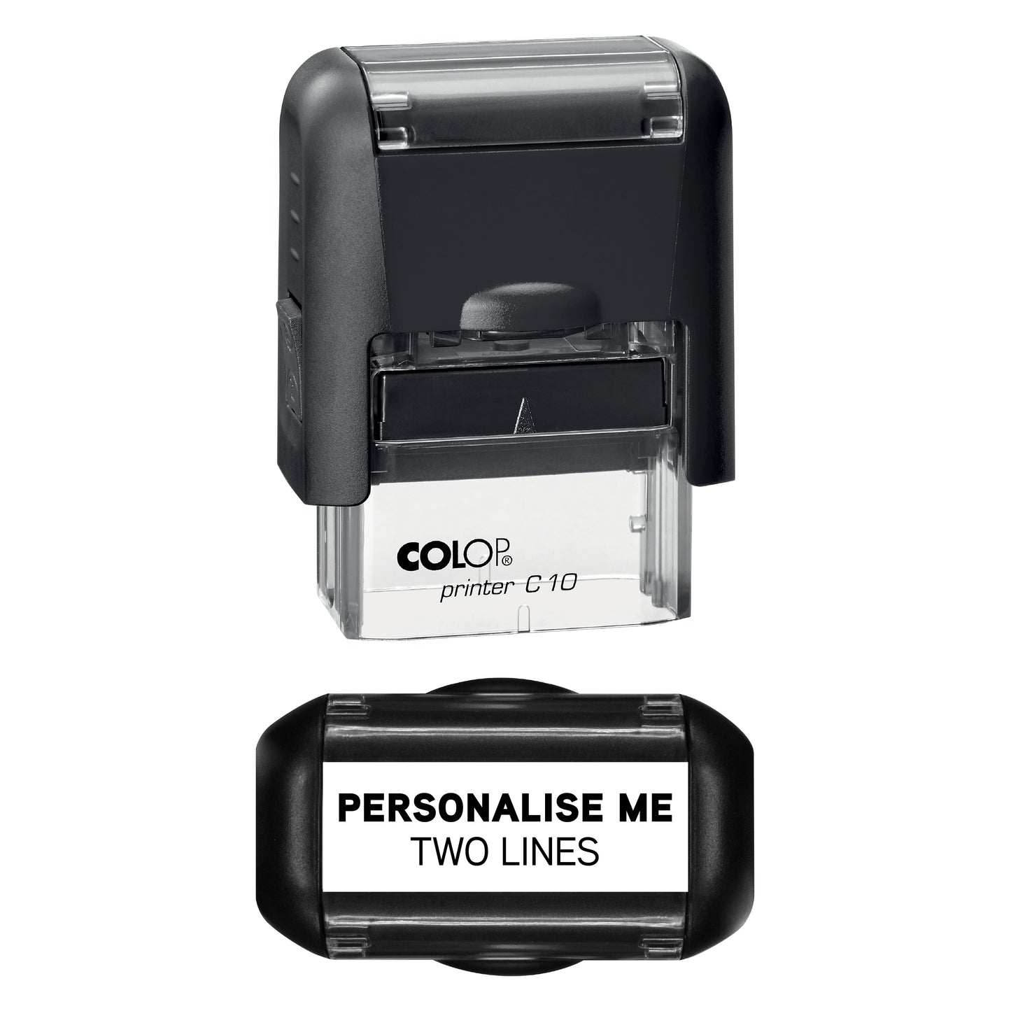 UV Security Stamp with Invisible UV Ink | Custom Personalised Stamp for Asset Marking, Property Identification, Anti-Theft Security & Document Verification | COLOP Printer C10