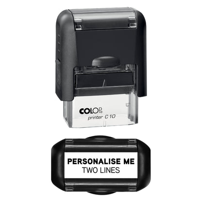 UV Security Stamp with Invisible UV Ink | Custom Personalised Stamp for Asset Marking, Property Identification, Anti-Theft Security & Document Verification | COLOP Printer C10