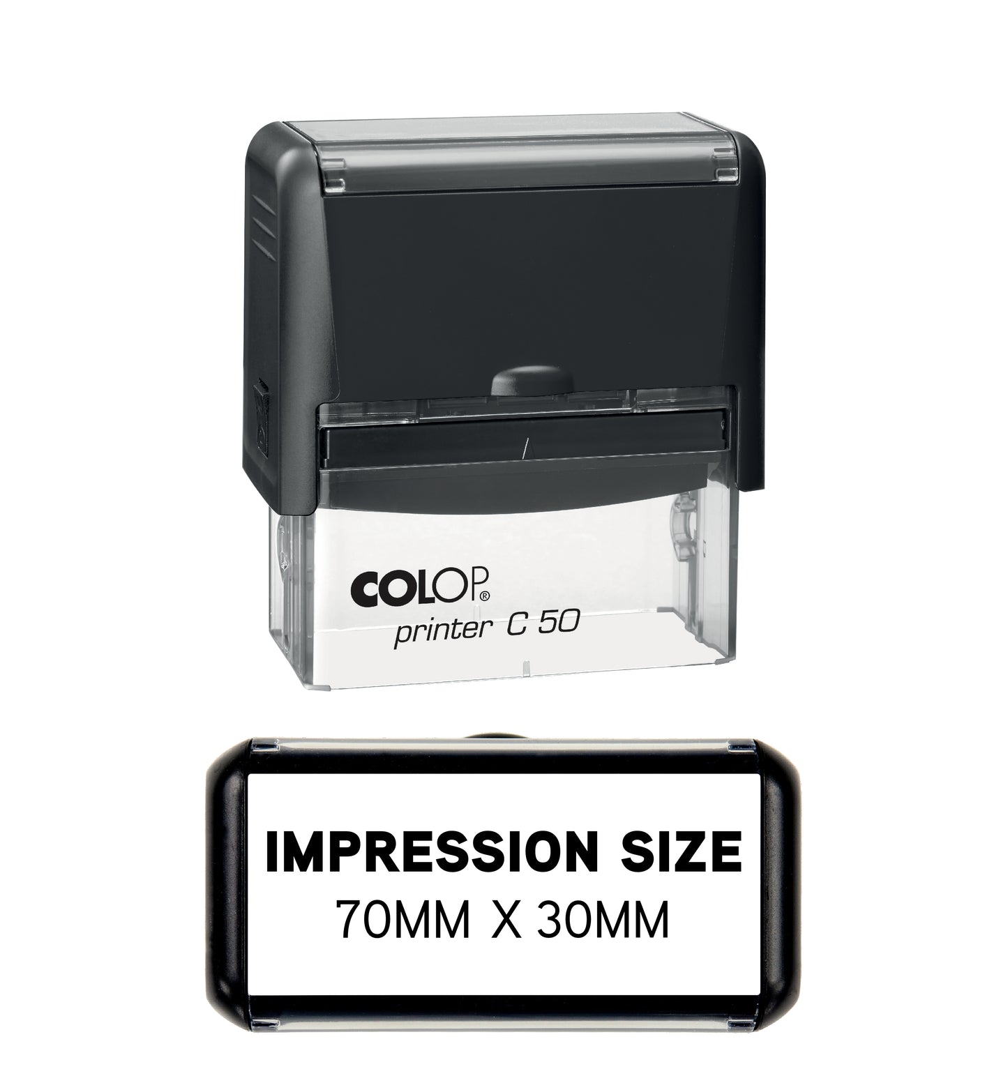 UV Security Stamp with Invisible UV Ink | Custom Personalised Stamp for Asset Marking, Property Identification, Anti-Theft Security & Document Verification | COLOP Printer C50