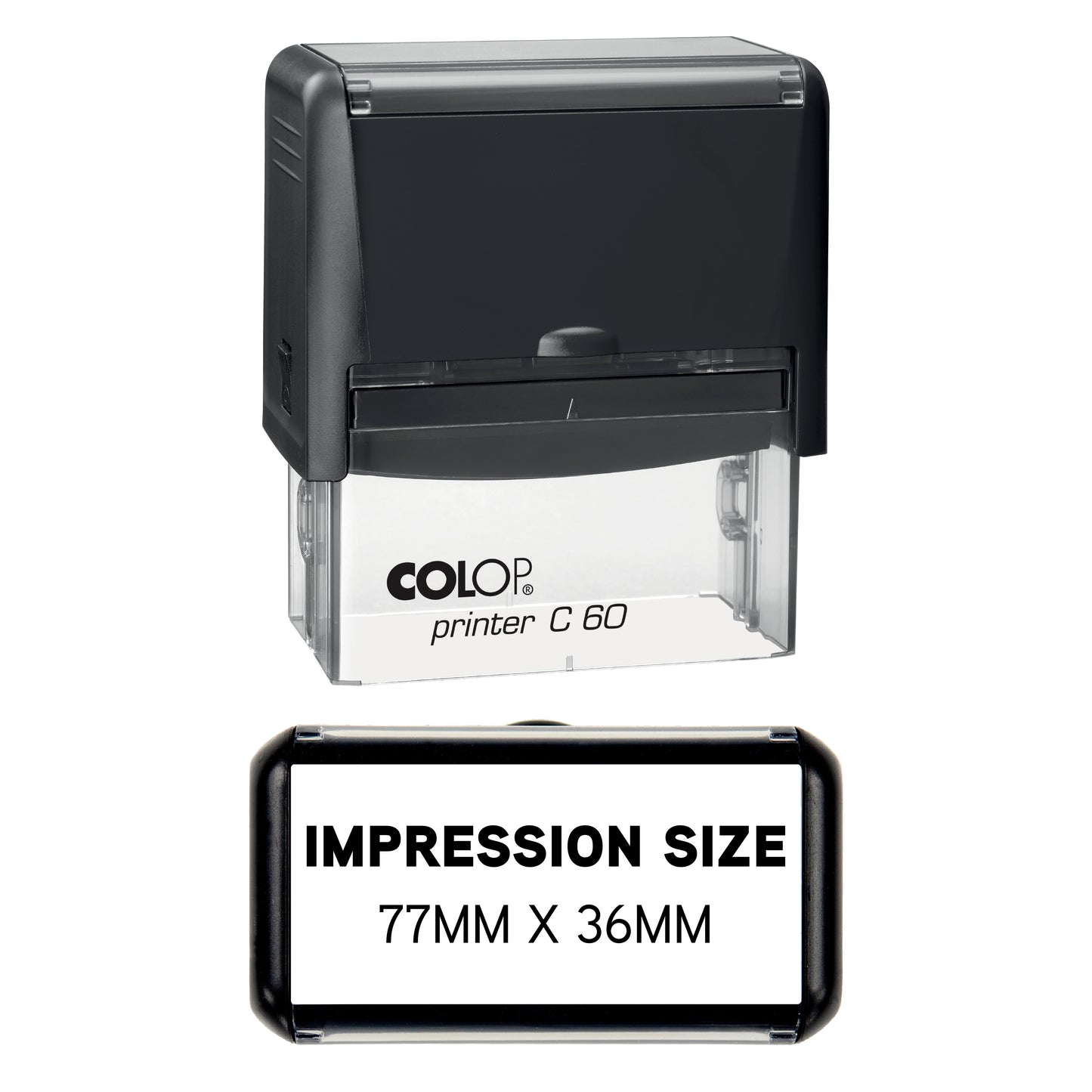 UV Security Stamp with Invisible UV Ink | Custom Personalised Stamp for Asset Marking, Property Identification, Anti-Theft Security & Document Verification | COLOP Printer C60