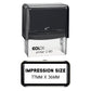 77 x 36mm - Custom Made Self-Inking Rubber Stamp - Up to 6 Lines of Personalised Text