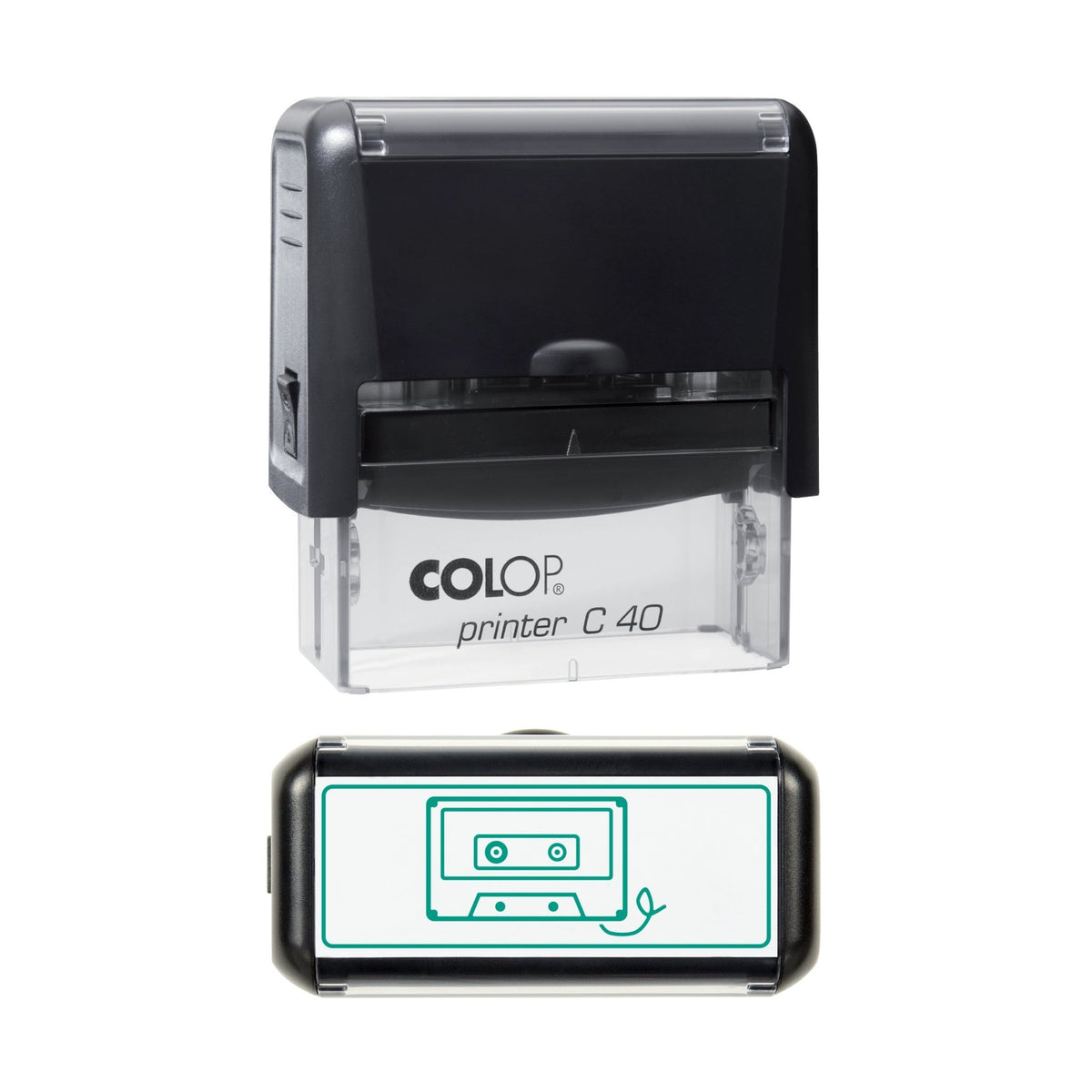 Cassette Tape Stamp, 58 x 22mm, COLOP C40