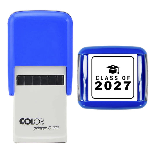 Class of 2027 Graduation Stamp, 30 x 30mm, COLOP Q30