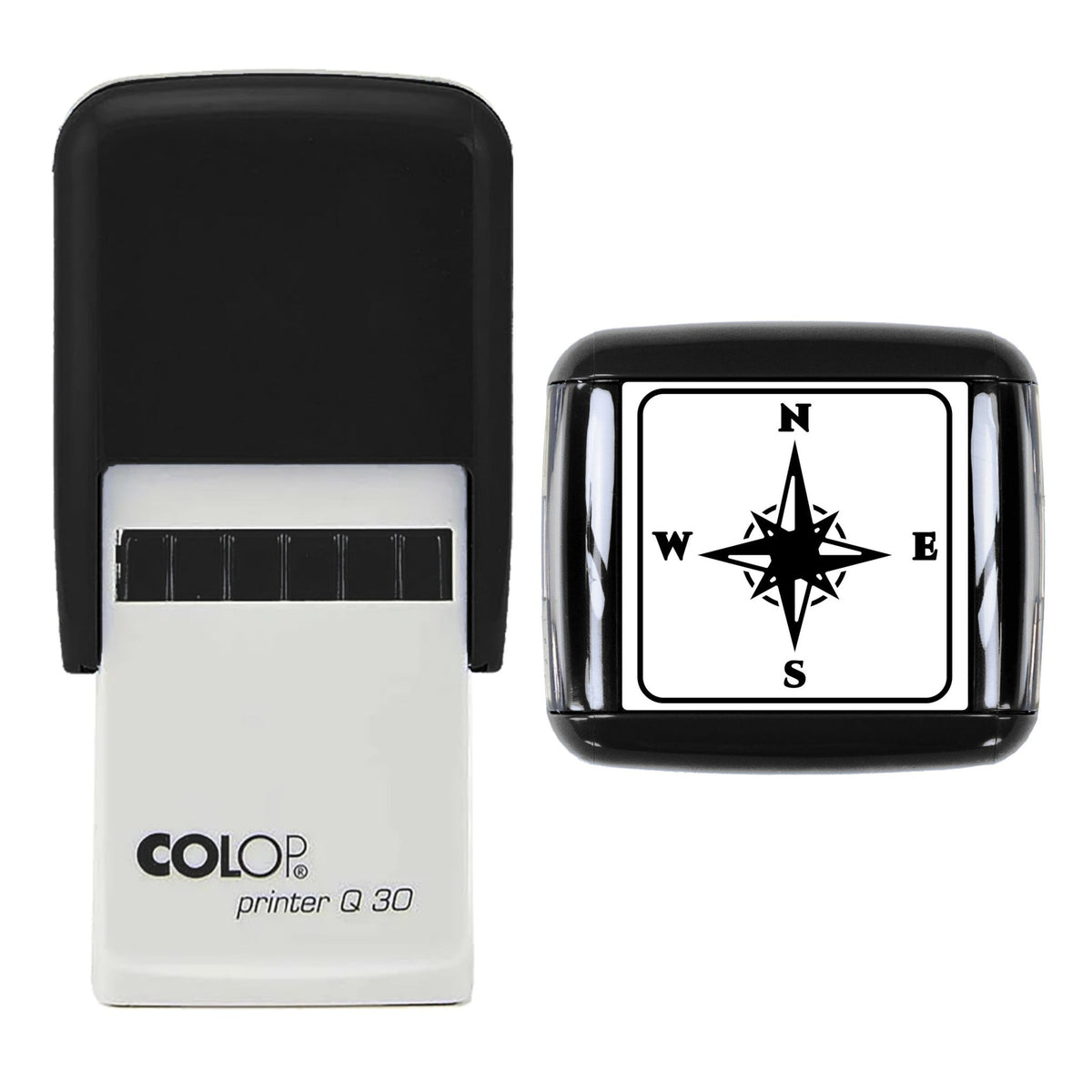 Compass Rose Stamp, 30 x 30mm, COLOP Q30