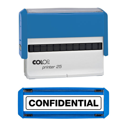 Confidential - Rubber Stamp - COLOP P25 - 75mm x 7mm Impression