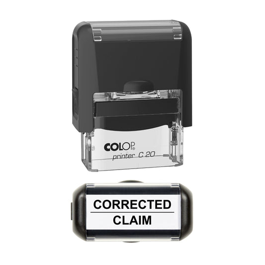 Corrected Claim Stamp, 37 x 12mm, COLOP C20