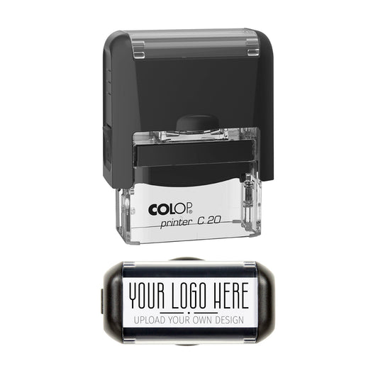 Custom Logo Stamp - Personalised - Upload Your Logo - 37mm x 12mm