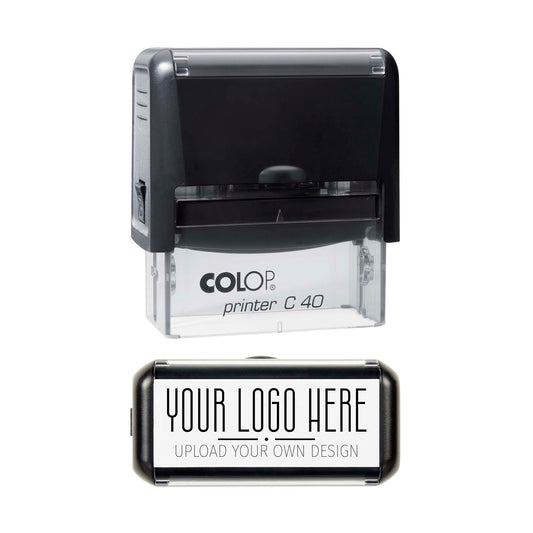 Custom Logo Stamp - Personalised - Upload Your Logo - 58mm x 22mm