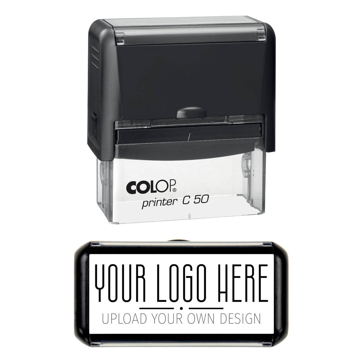 Custom Logo Stamp - Personalised - Upload Your Logo - 70mm x 30mm