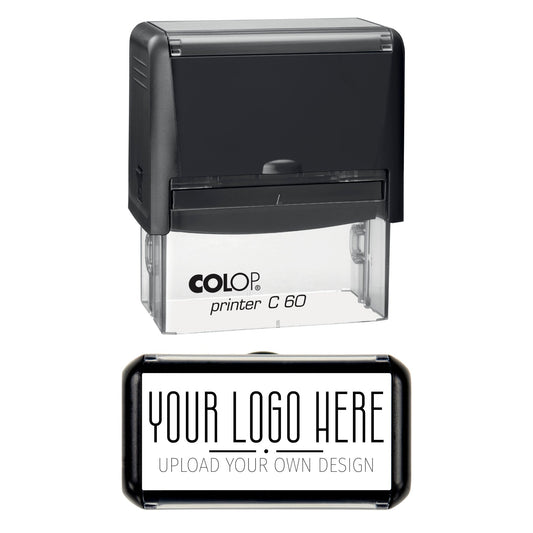 Custom Logo Stamp - Personalised - Upload Your Logo - 77mm x 36mm
