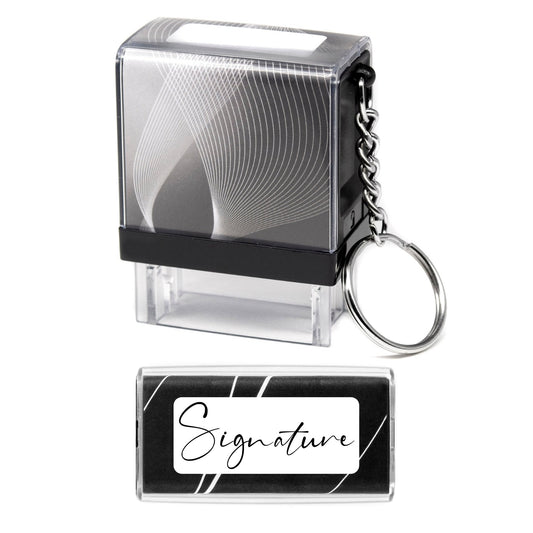 Custom Self - Inking Signature Stamp - Upload Your Signature - 26mm x 9mm