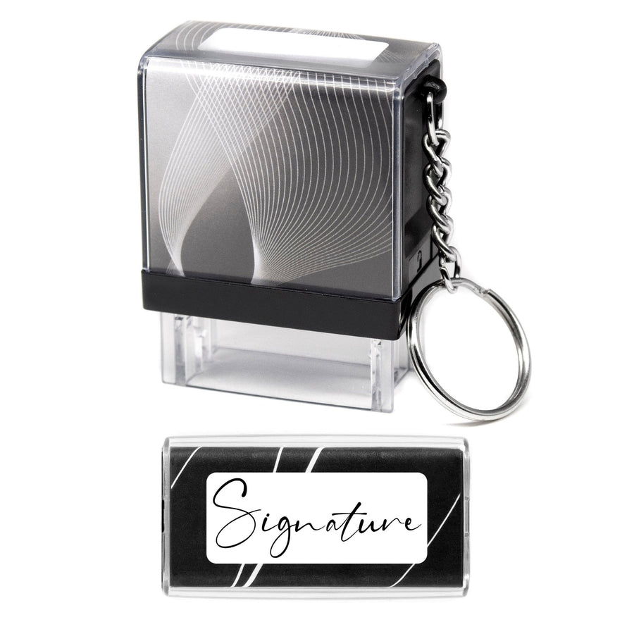 Custom Self - Inking Signature Stamp - Upload Your Signature - 26mm x 9mm