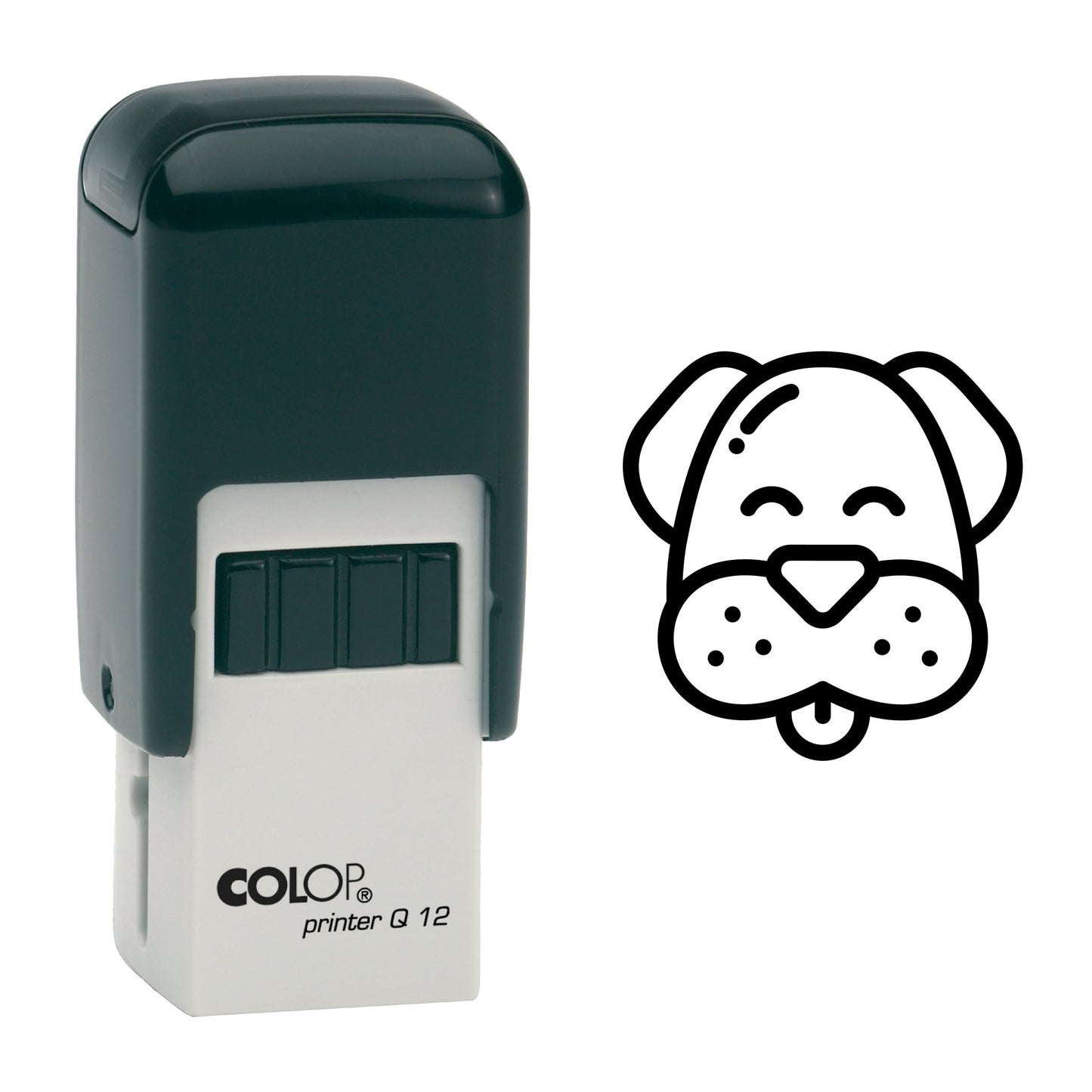 Dog - Loyalty Card Rubber Stamp - 11mm x 11mm Impression