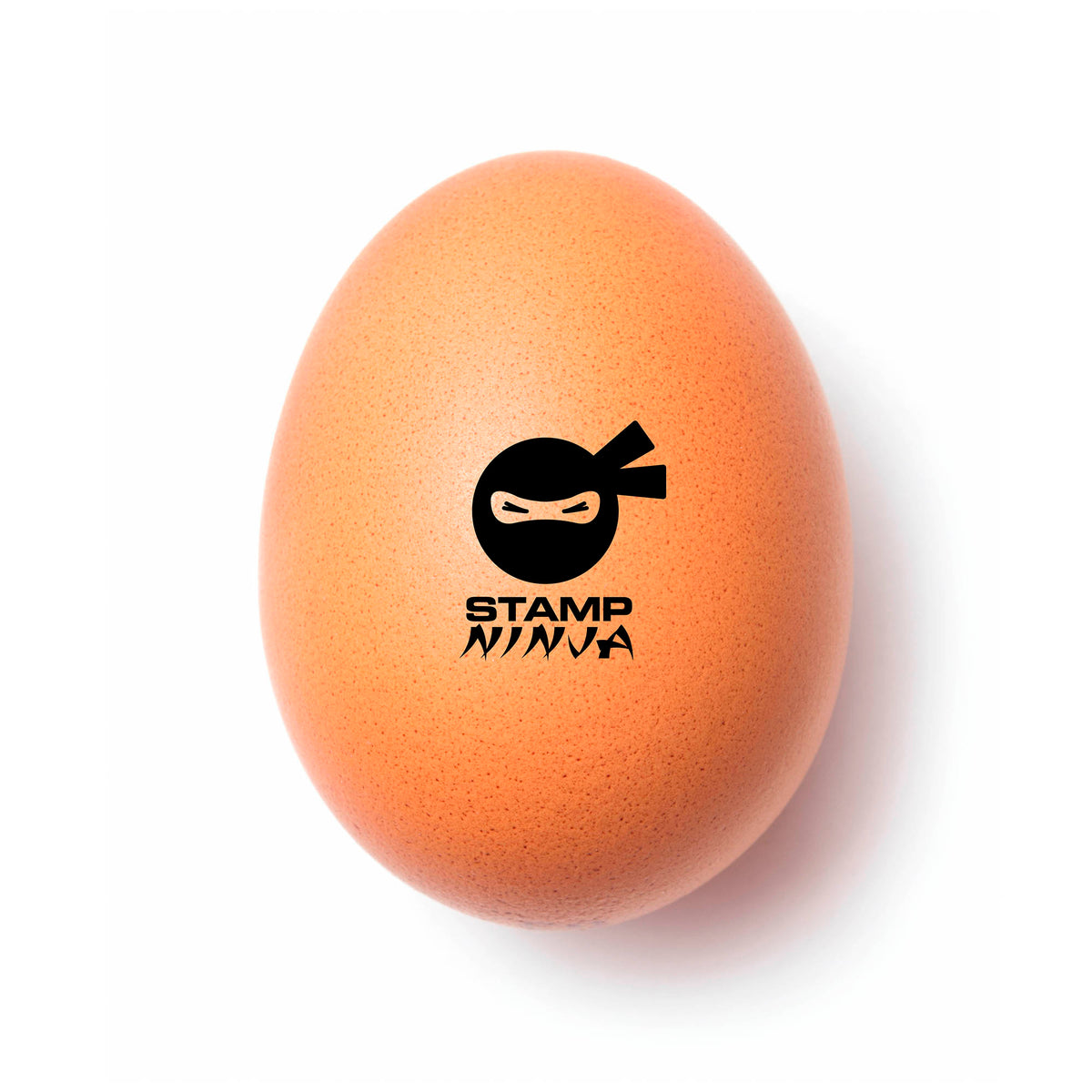 Egg marked using black egg marking ink