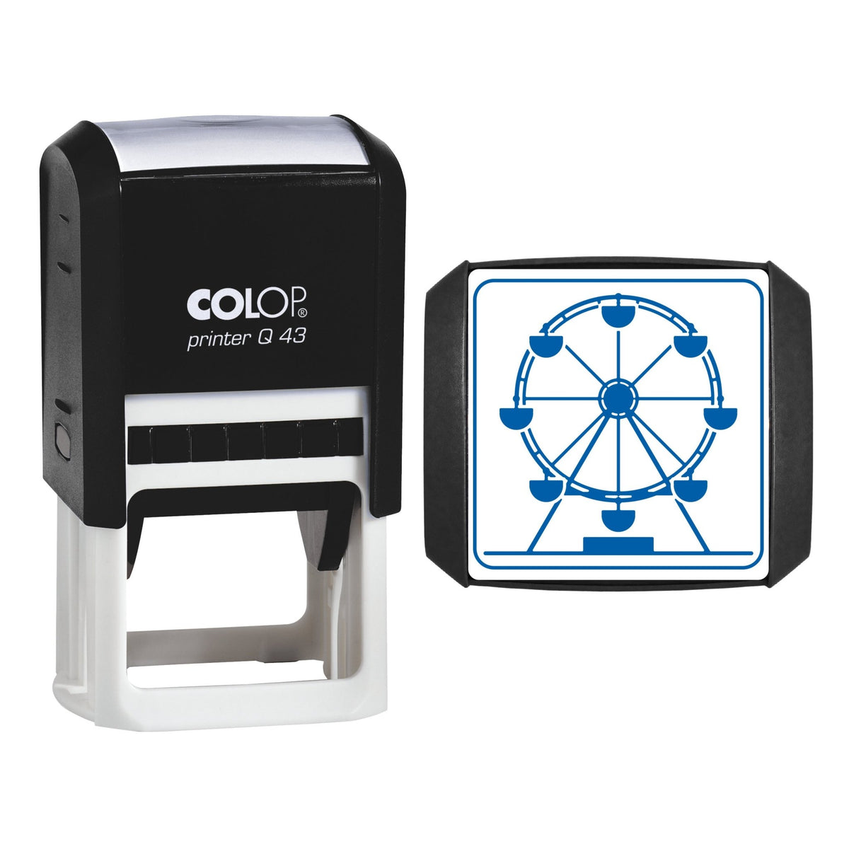 Fairground Big Wheel Stamp, 43 x 43mm, COLOP Q43