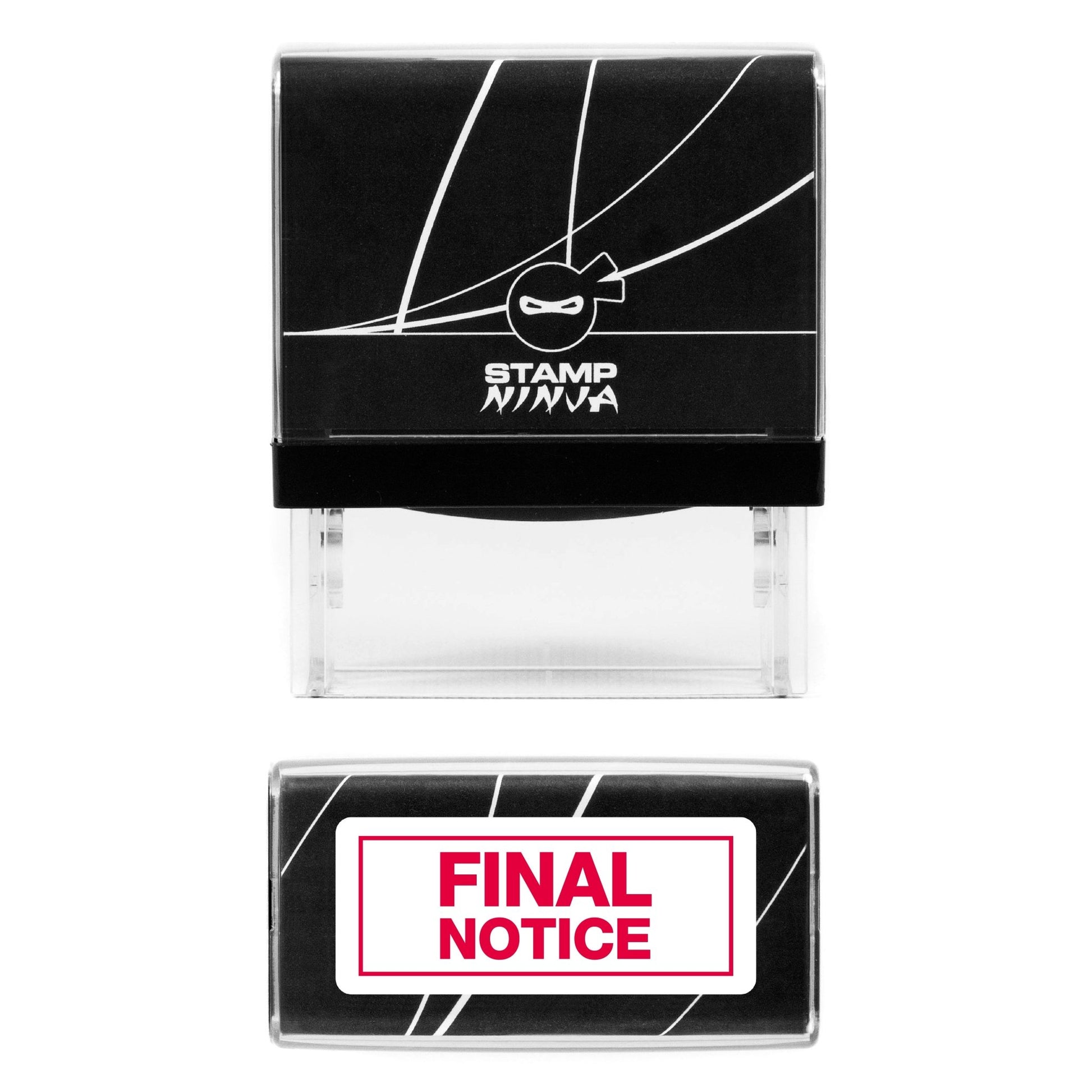Final Notice - With Border - Rubber Stamp - 45mm x 18mm Impression