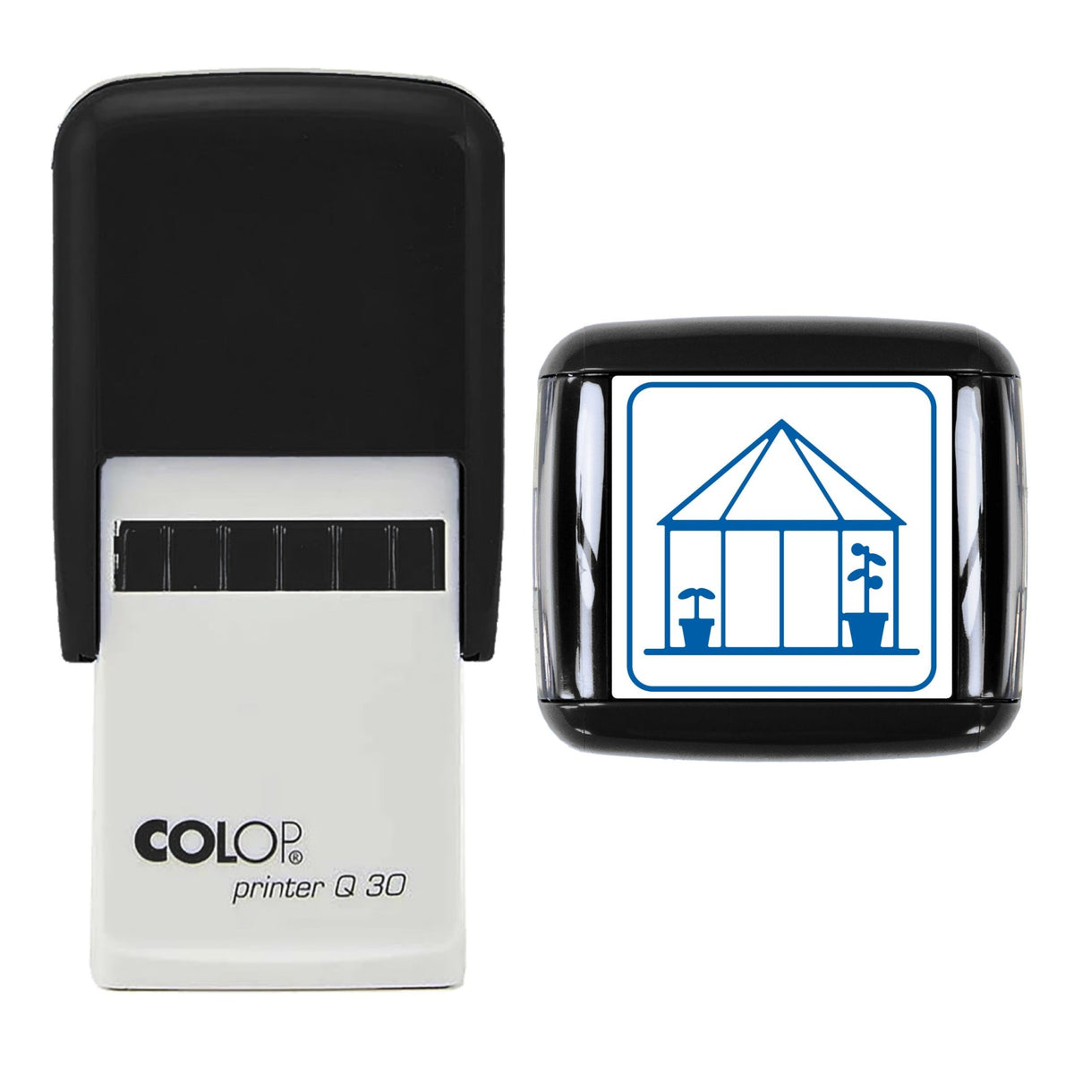 Greenhouse Stamp, 30 x 30mm, COLOP Q30