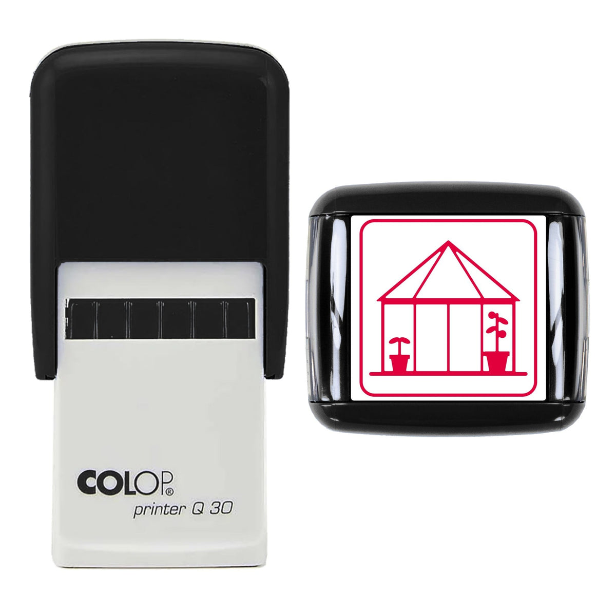 Greenhouse Stamp, 30 x 30mm, COLOP Q30