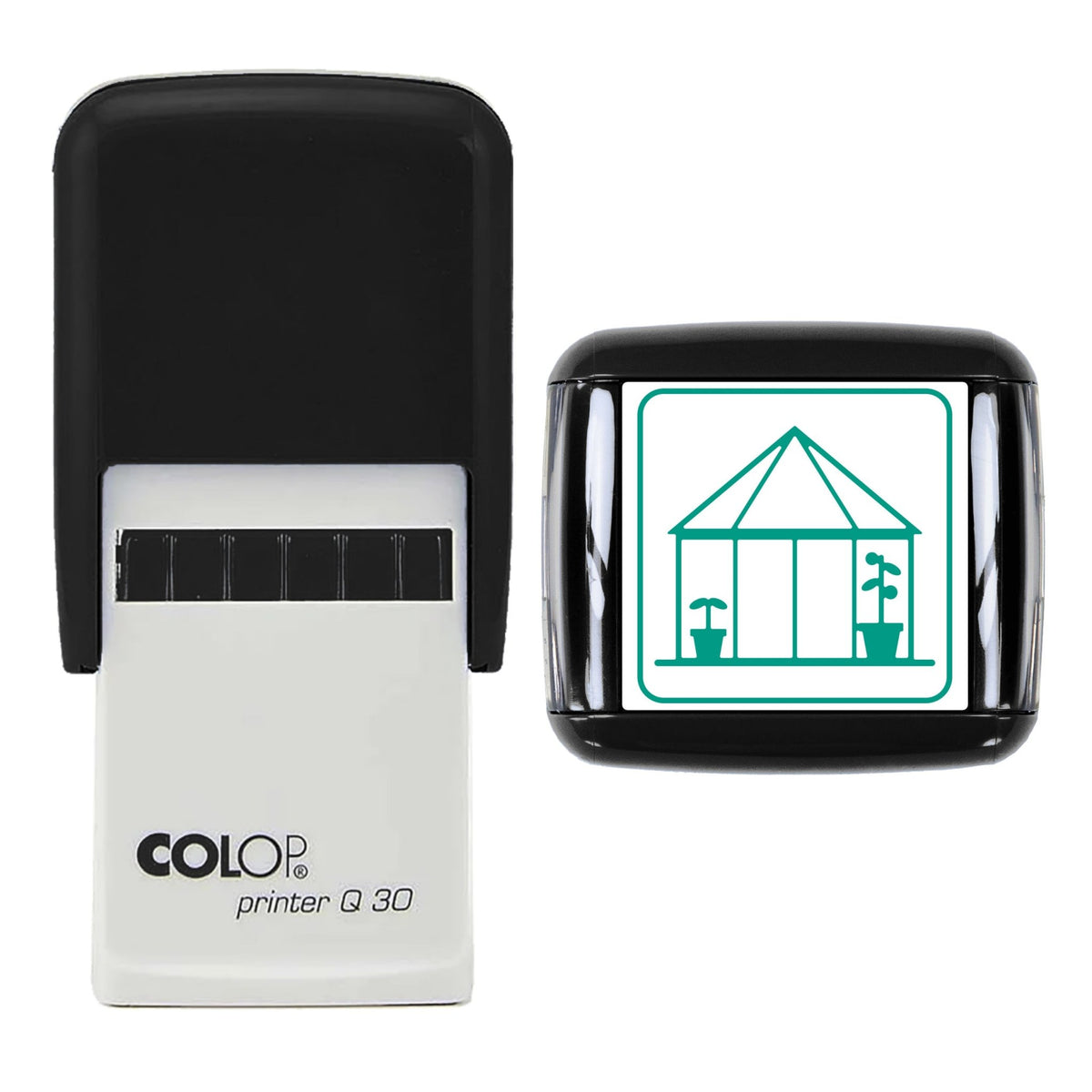 Greenhouse Stamp, 30 x 30mm, COLOP Q30