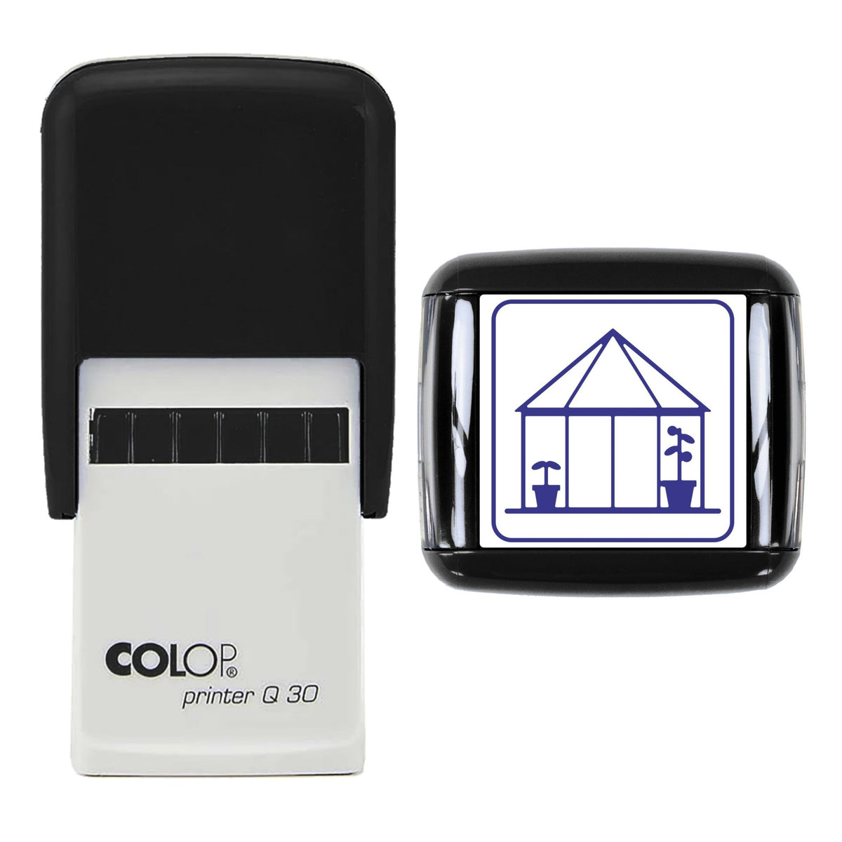Greenhouse Stamp, 30 x 30mm, COLOP Q30