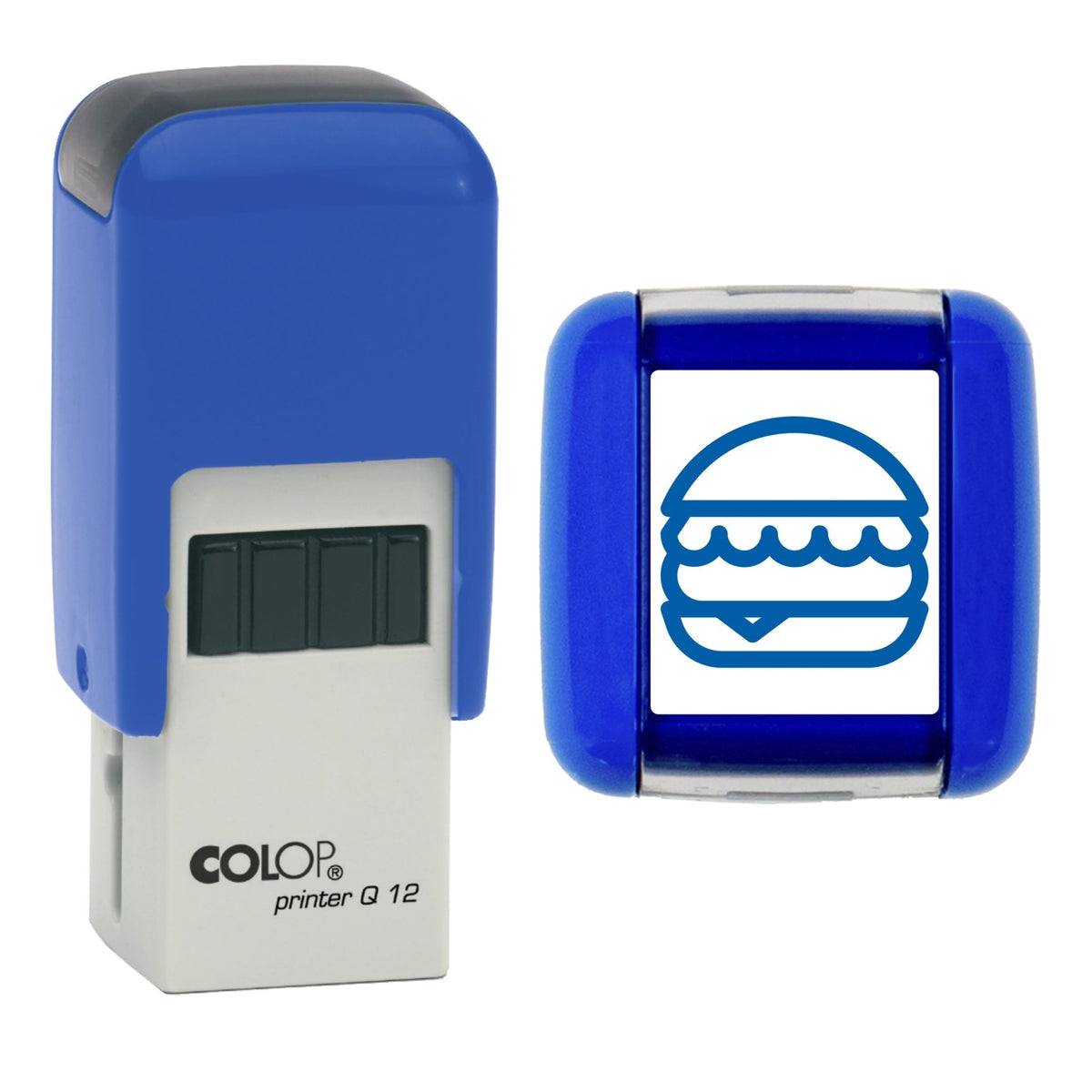 Hamburger - Loyalty Card Self-Inking Stamp - COLOP Q12 - 12 x 12mm