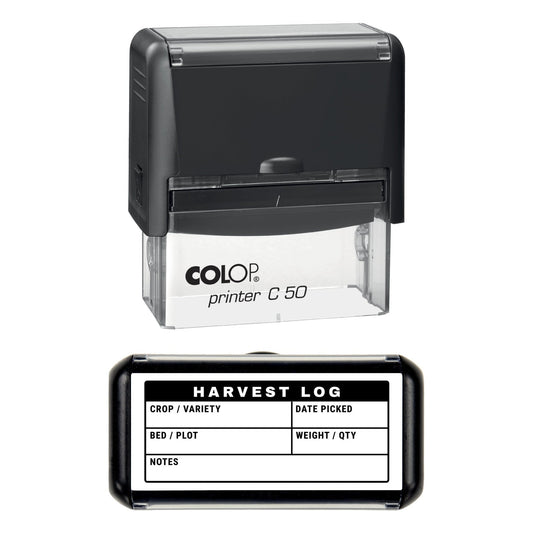 Harvest Log Stamp, 70 x 30mm, COLOP C50