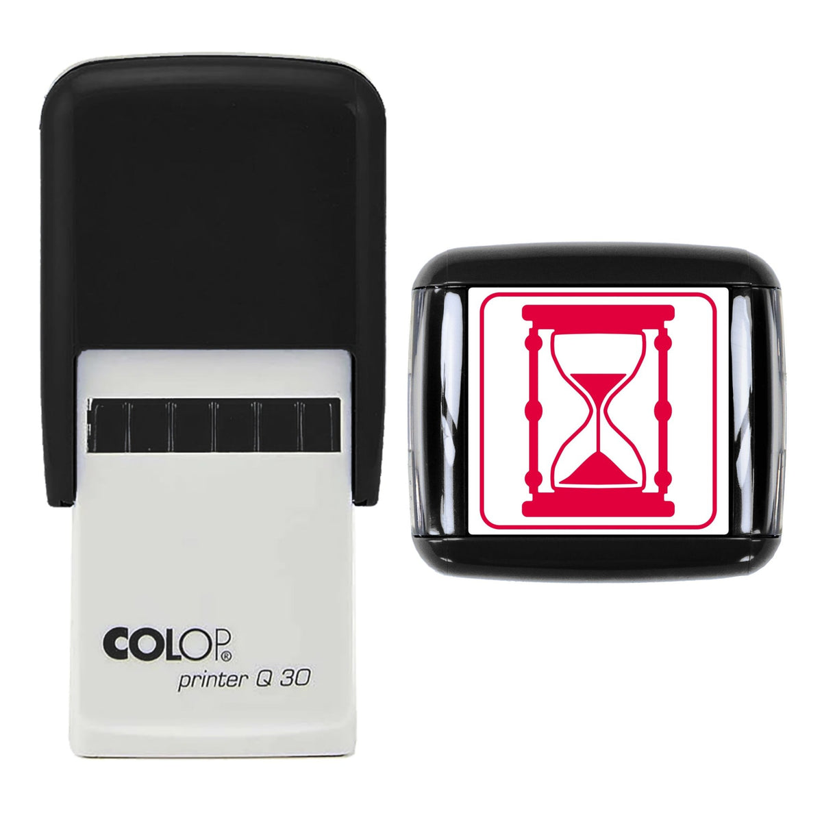 Hourglass Stamp, 30 x 30mm, COLOP Q30