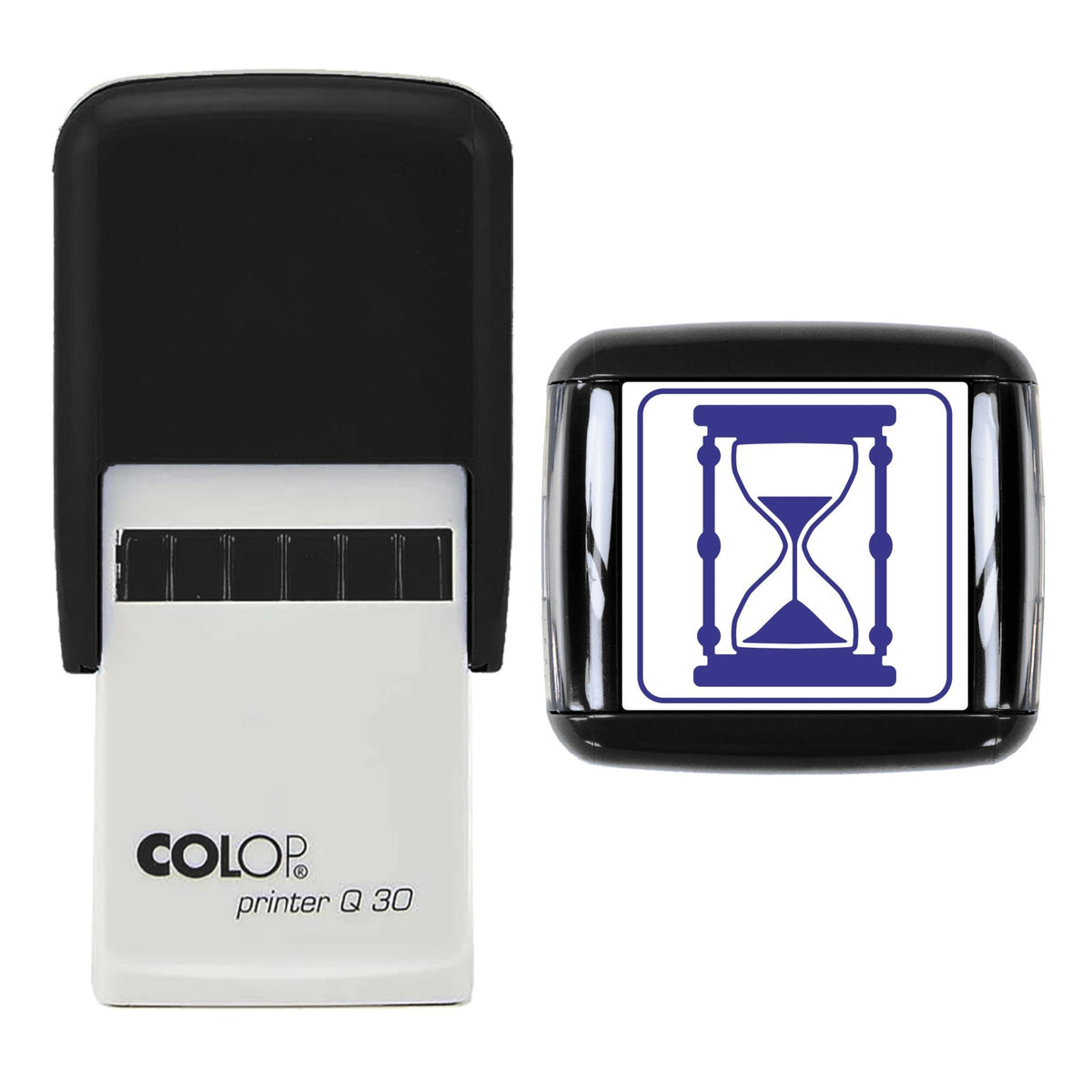 Hourglass Stamp, 30 x 30mm, COLOP Q30