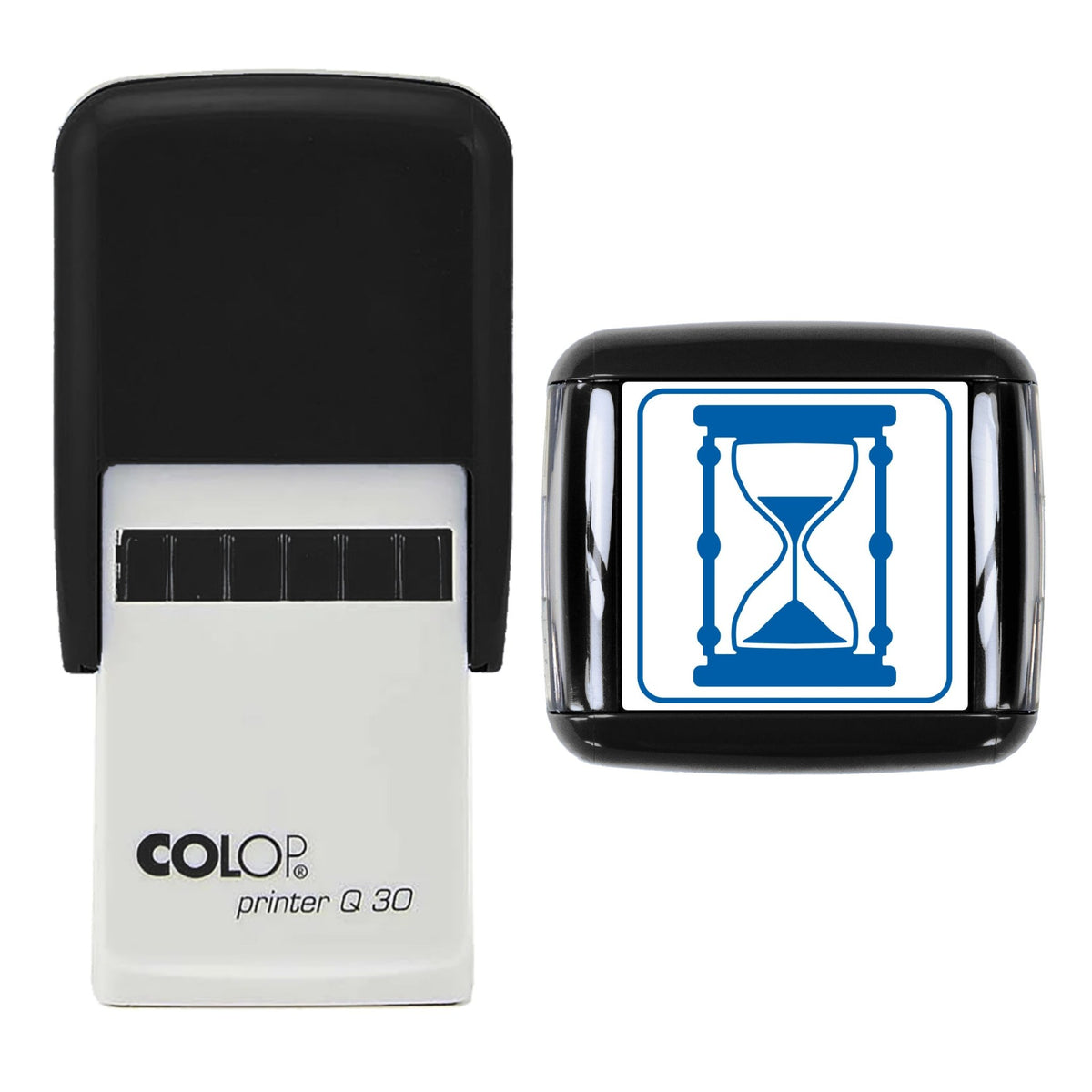 Hourglass Stamp, 30 x 30mm, COLOP Q30