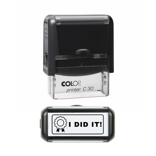 I Did It Achievement Stamp, 45 x 18mm, COLOP C30