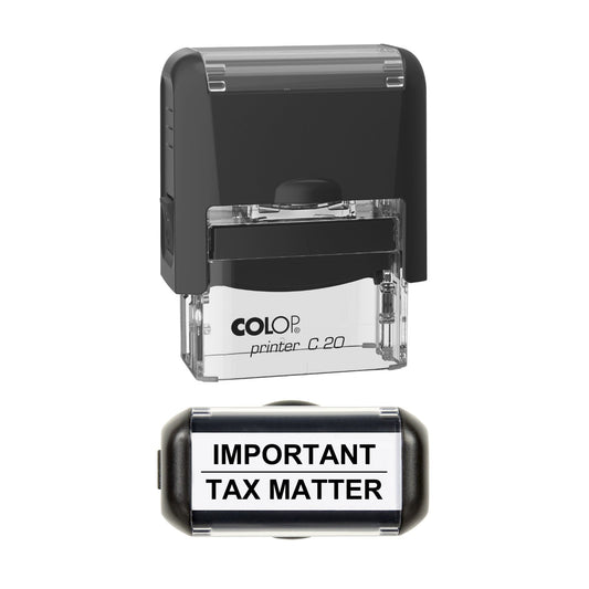 Important Tax Matter Stamp, 37 x 12mm, COLOP C20