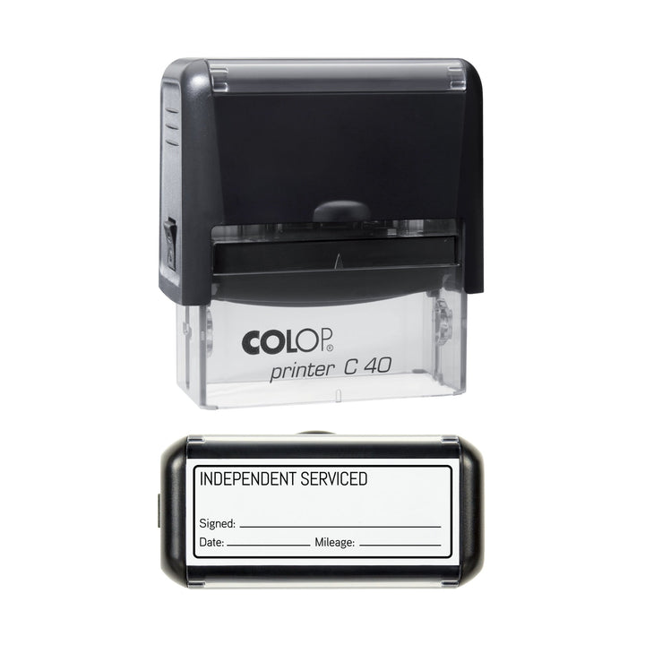 Independent Serviced Stamp, 58 x 22mm, COLOP C40