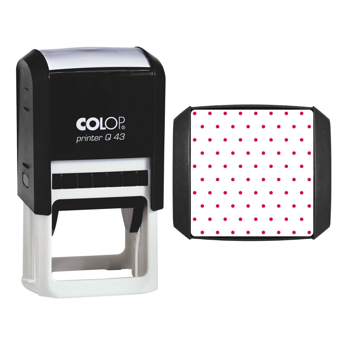Isometric Dot Grid Stamp, 43 x 43mm, COLOP Q43