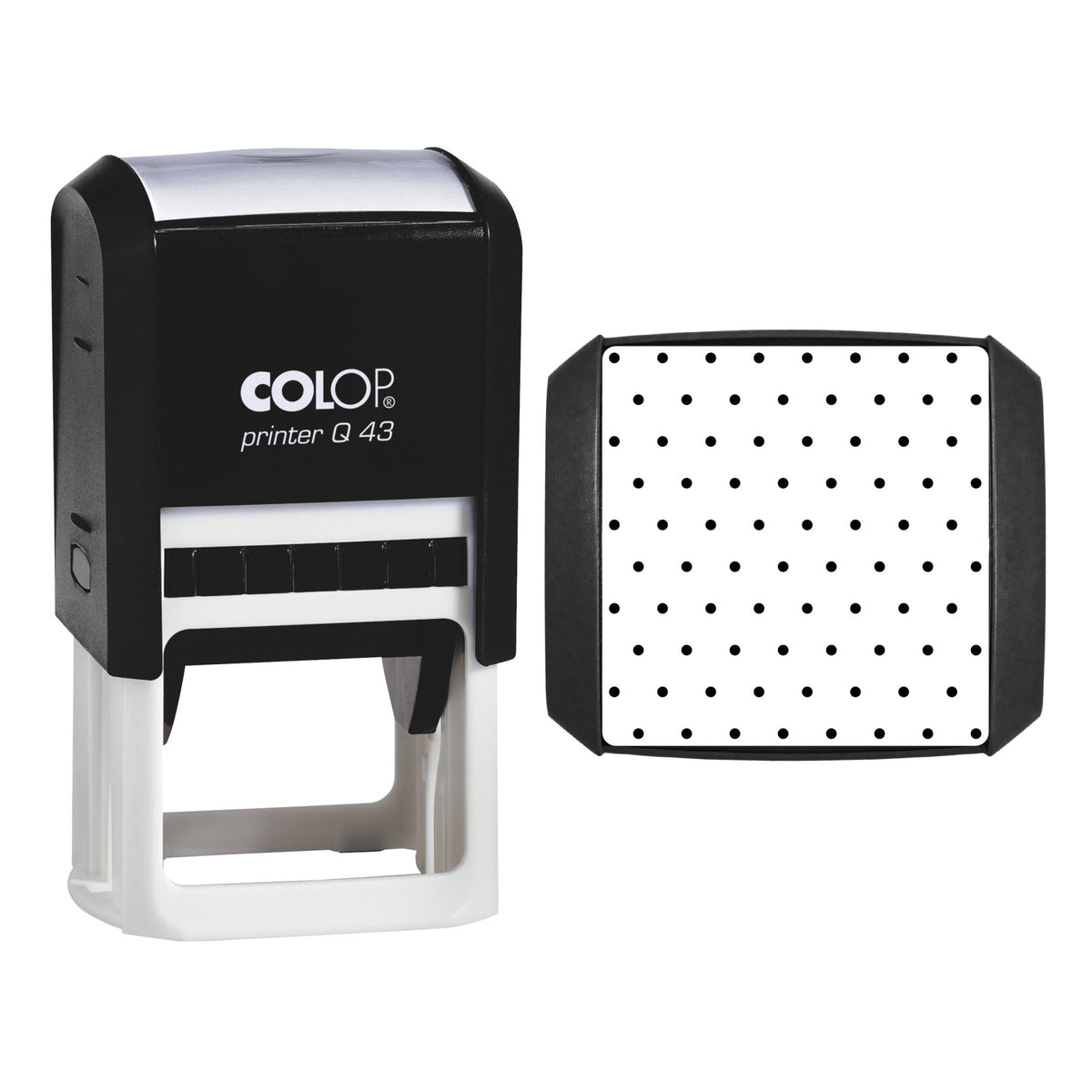 Isometric Dot Grid Stamp, 43 x 43mm, COLOP Q43