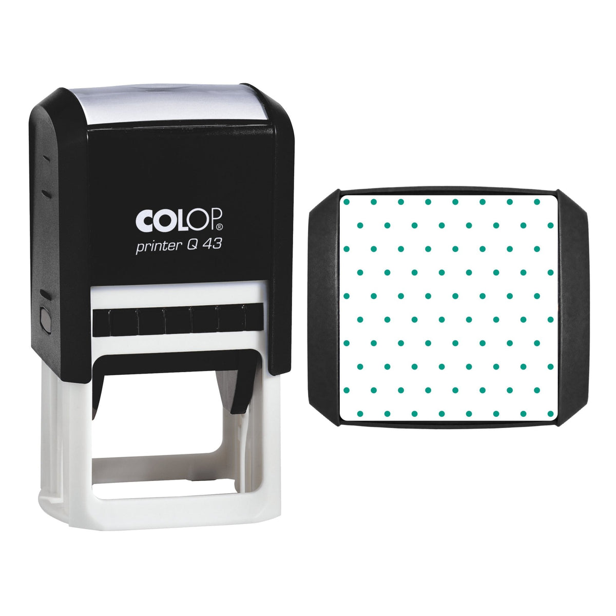 Isometric Dot Grid Stamp, 43 x 43mm, COLOP Q43