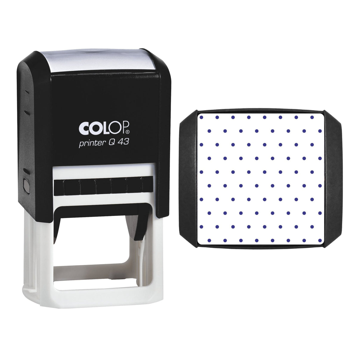 Isometric Dot Grid Stamp, 43 x 43mm, COLOP Q43