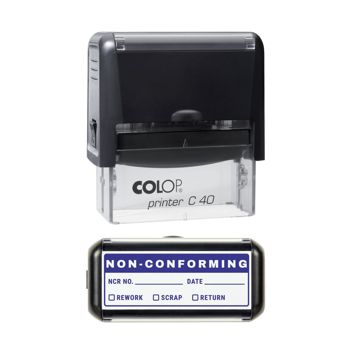 Non-Conforming Record Stamp, 58 x 22mm, COLOP C40