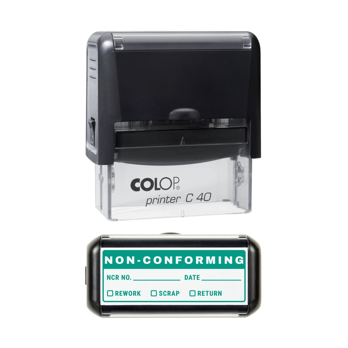 Non-Conforming Record Stamp, 58 x 22mm, COLOP C40