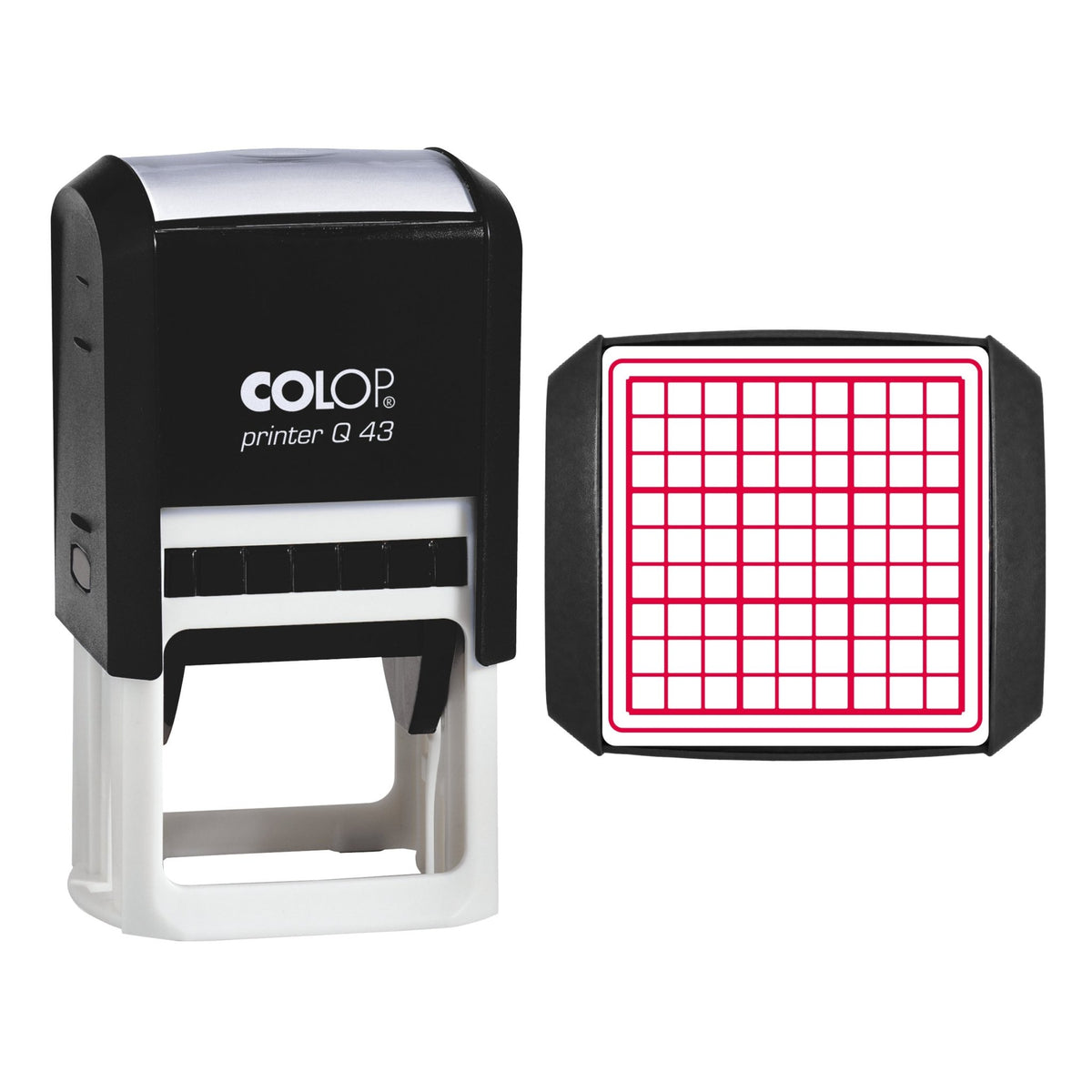 Number Puzzle Grid Stamp, 43 x 43mm, COLOP Q43