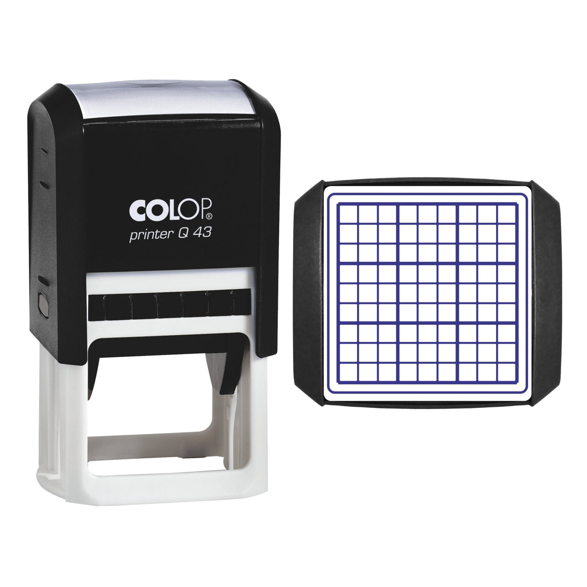 Number Puzzle Grid Stamp, 43 x 43mm, COLOP Q43
