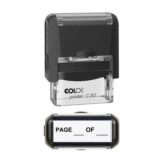 Page Of Writing Lines Stamp, 37 x 12mm, COLOP C20