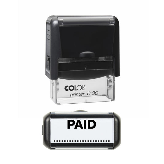 Paid - Rubber Stamp - 45mm x 17mm Impression
