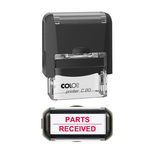 Parts Received Vehicle Service Stamp, 37 x 12mm, COLOP C20