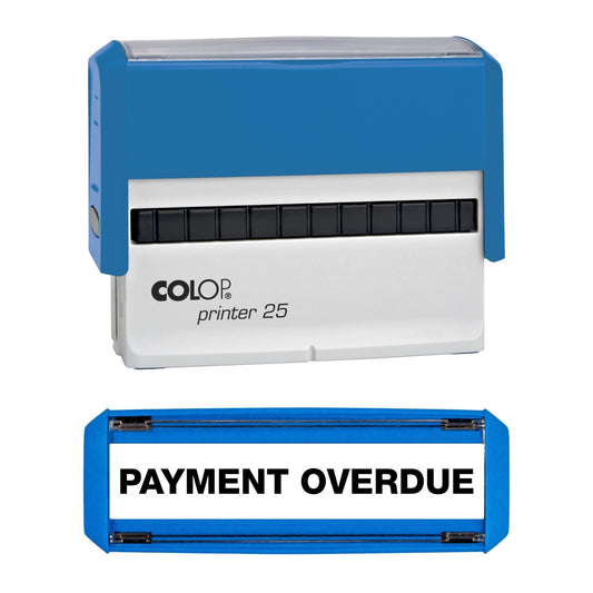 Payment Overdue - Rubber Stamp - COLOP P25 - 75mm x 6mm Impression
