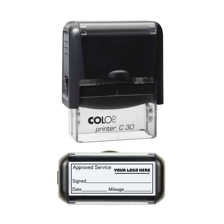Personalised Car Service Logo Stamp – 45 x 18 mm