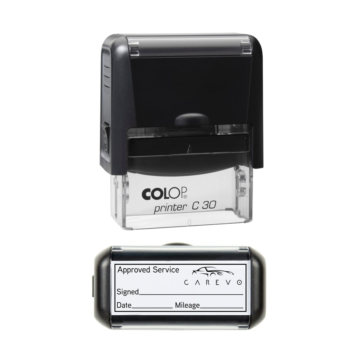 Personalised Car Service Logo Stamp – 45 × 18 mm
