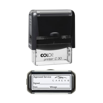 Personalised Car Service Logo Stamp – 45 × 18 mm
