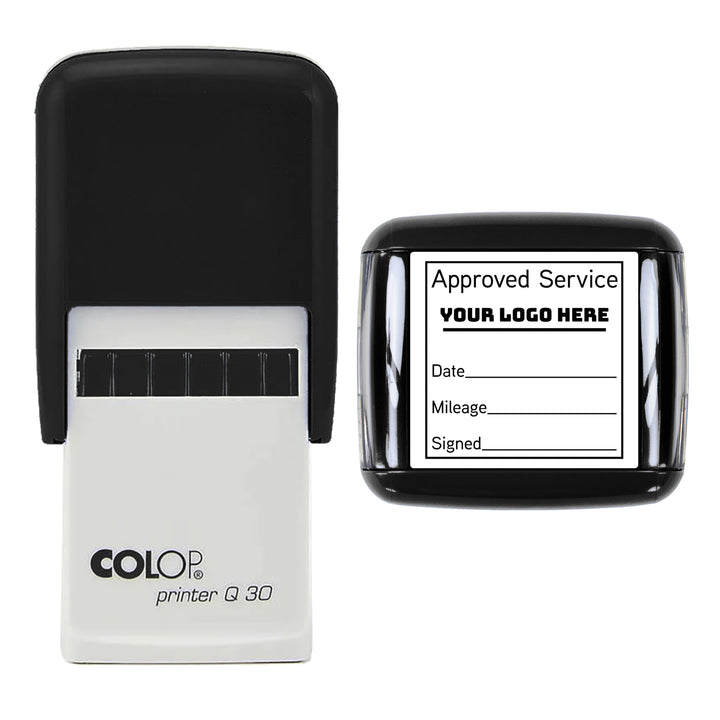 Personalised Car Service Logo Stamp – 30 x 30 mm