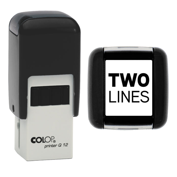 Personalised text stamp, 11 x 11mm